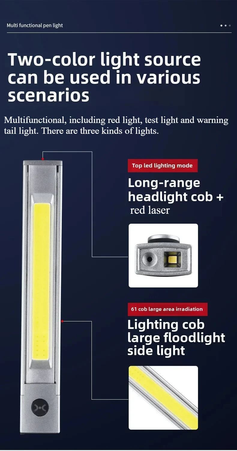 800LM Mini LED Keychain Flashlight – USB-C Rechargeable, Waterproof Torch with Magnet
